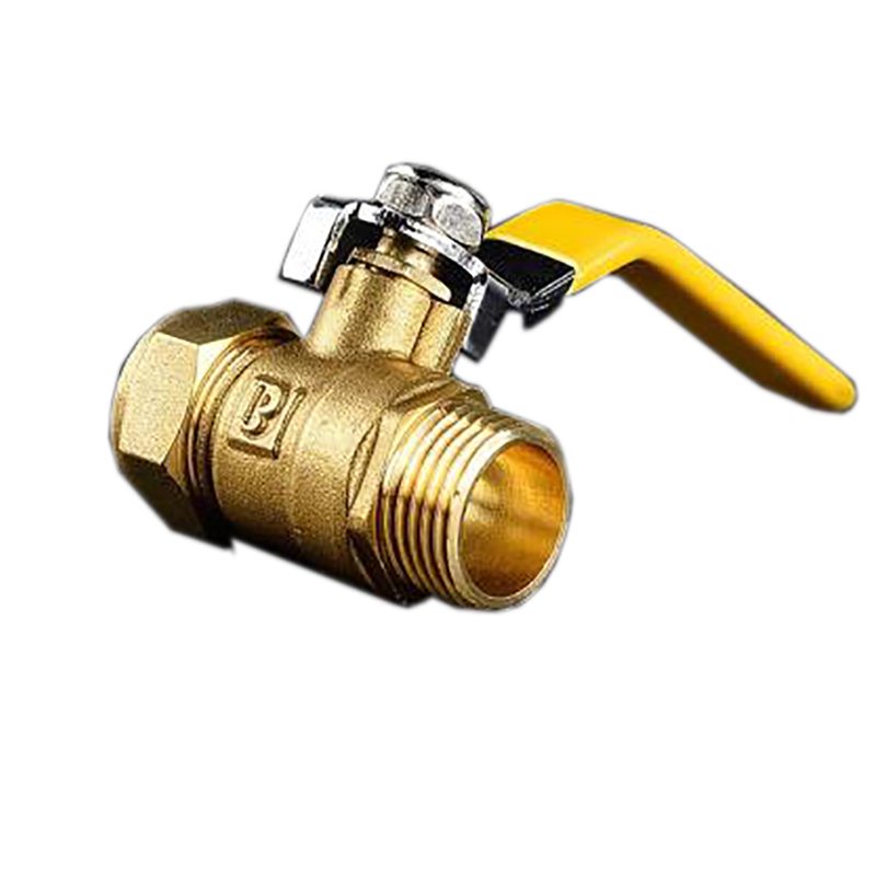 东誉达(dyd)铝塑管球阀dn20*3/4外丝 太阳能热水暖气片卡套式阀门