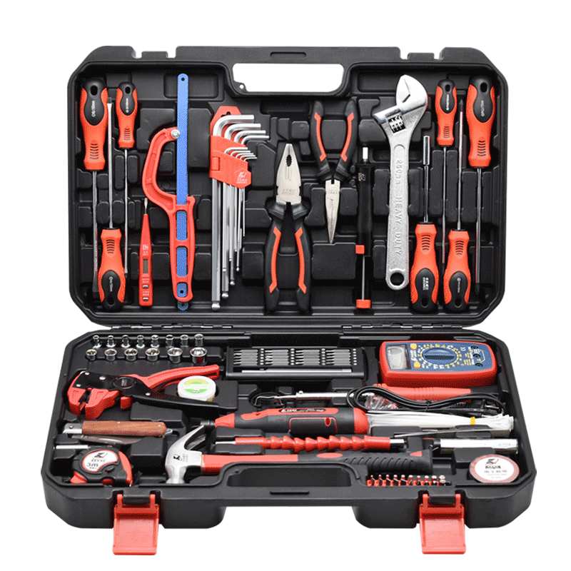 卡夫威爾 電訊電子電工工具箱套裝電動(dòng)螺絲批萬(wàn)用表組套74件套 C3708A