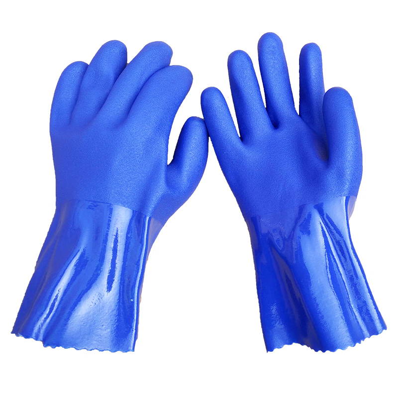 胶手套劳保耐磨浸胶工业橡胶磨砂加厚浸塑防滑防水防油耐酸碱全胶