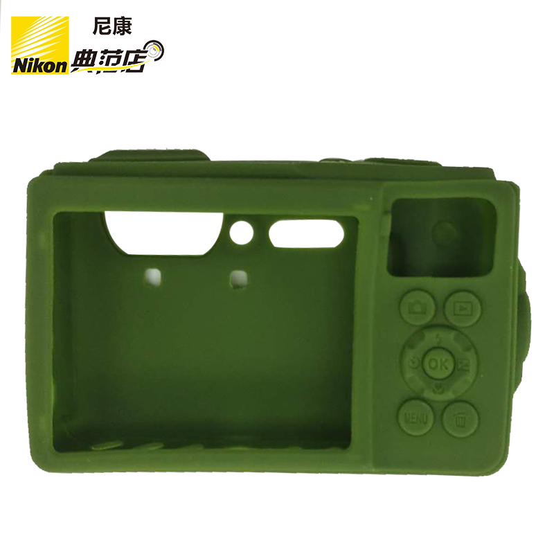 尼康（Nikon） 便携三防潜水数码照相机W300s 原装硅胶相机保护套/相机包CF-CP3 硅胶保护套绿色 标配