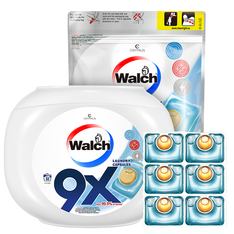Walch 威露士 9X除菌洗衣凝珠 32颗+20颗