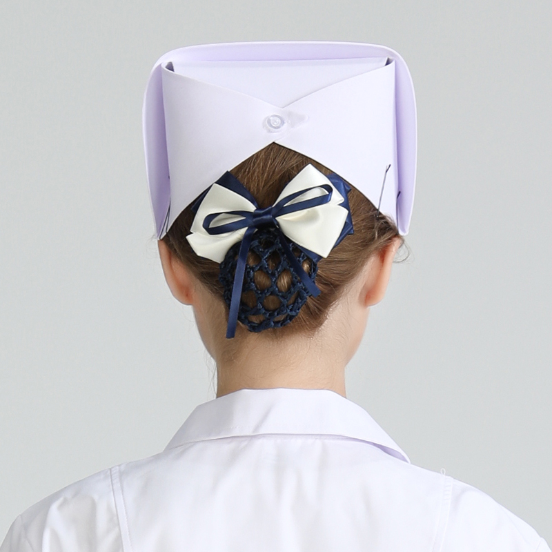 柒十念护士帽女白色均码燕尾帽室诊所工作帽医院学校实习生蓝色帽子