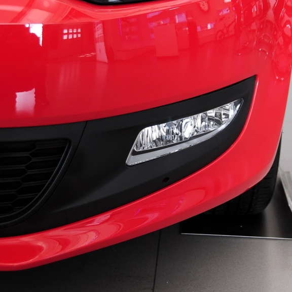 雷静 适用11-13款新polo波罗雾灯框雾灯罩雾灯格栅雾灯框下中网 带孔