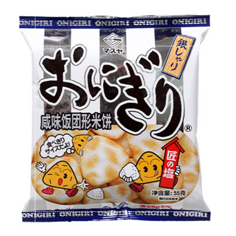 萬壽家日本進(jìn)口萬壽家醬燒紫菜味飯團(tuán)米餅米果仙貝網(wǎng)紅膨化食品55g 日本/咸味飯團(tuán)形米餅55g