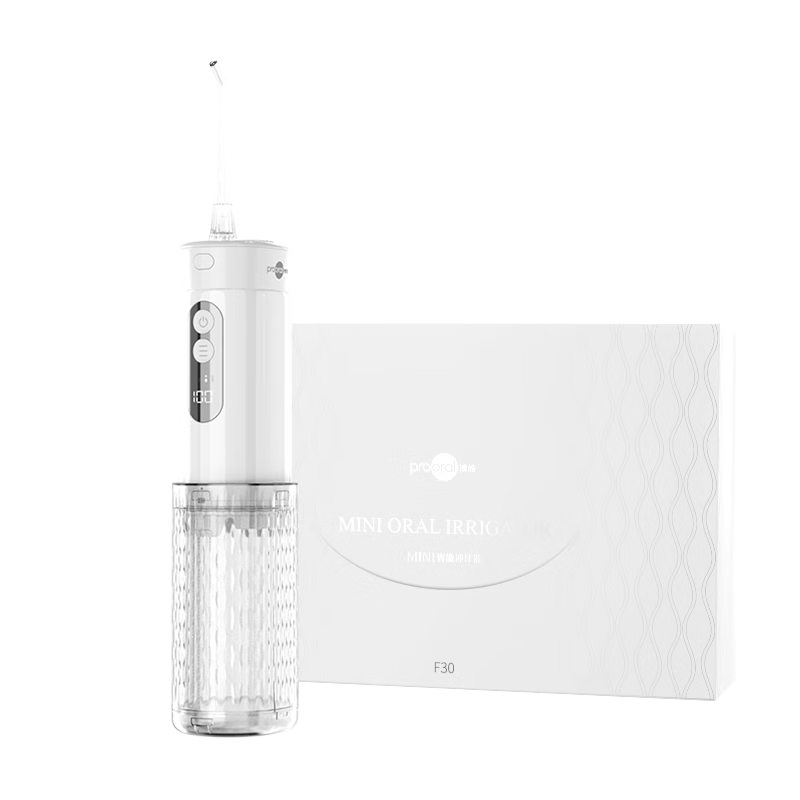 博皓（prooral）便携冲牙器水牙线成人旅行出差牙齿冲洗器 F30 珐琅灰【新年礼物】