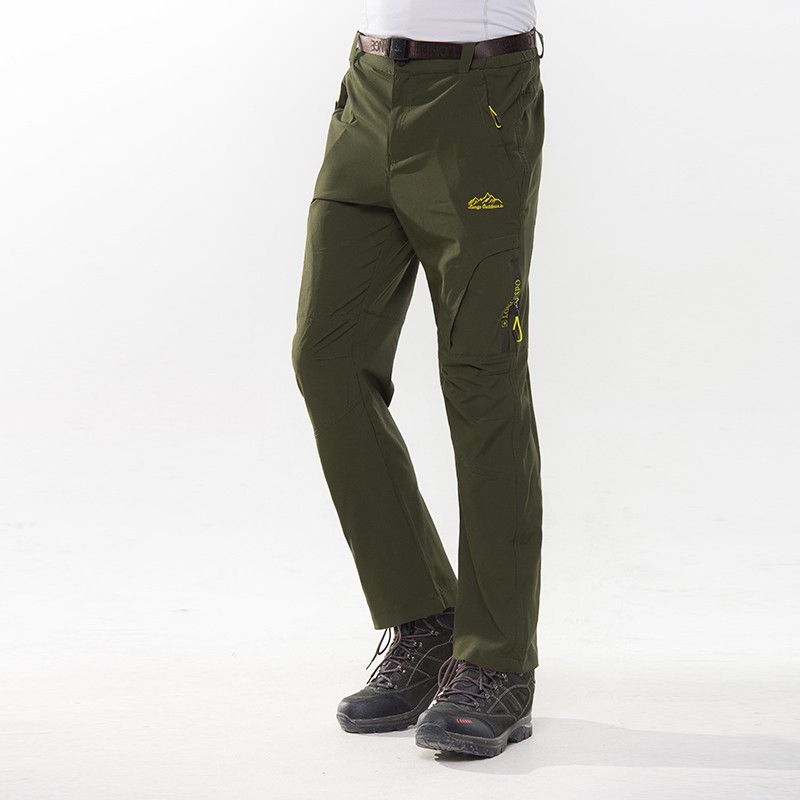 longe户外速干裤男宽松夏季薄款长裤透气登山裤弹力运动裤男休闲徒步