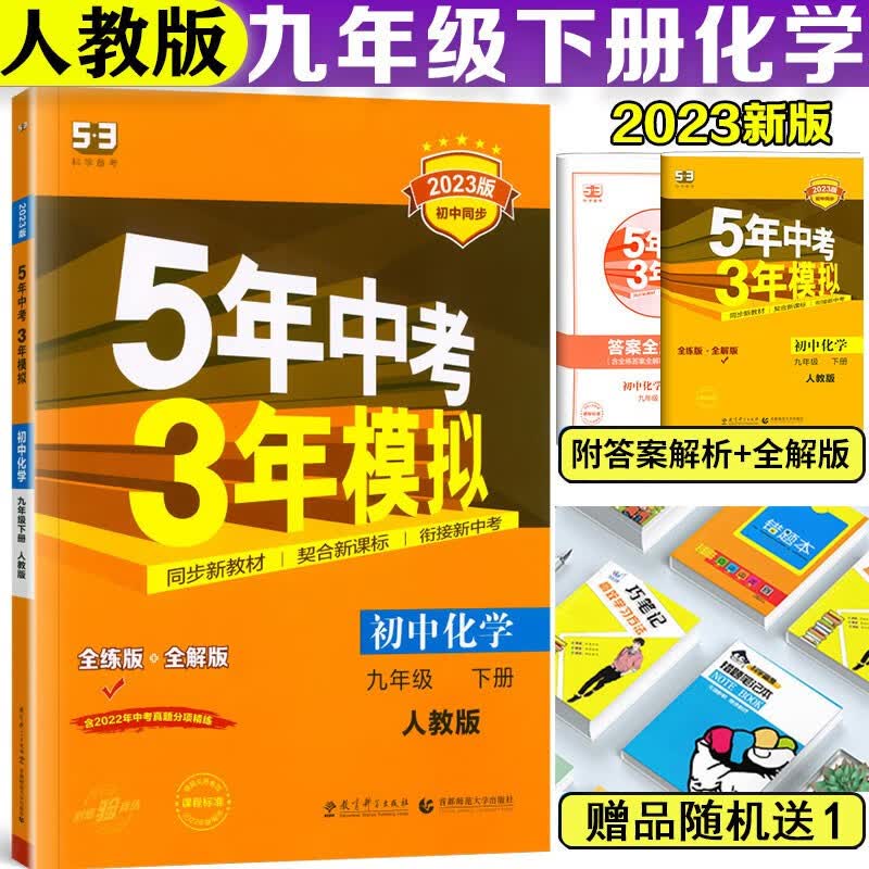 2023版 五年中考三年模拟九年级下册化学人教版初中化学9九年级下册5年中考3年模拟初三九下同步练习