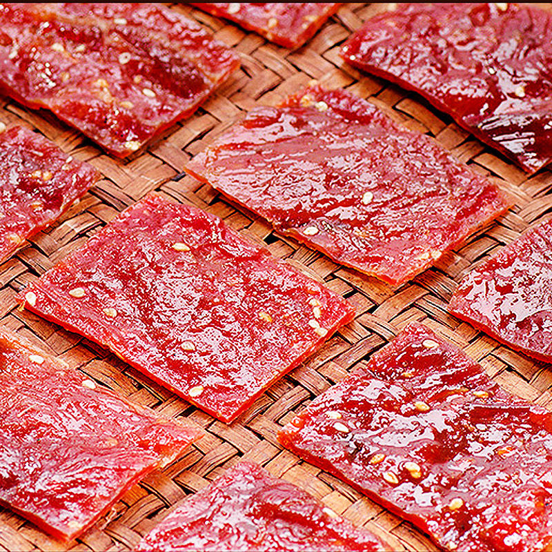 靖江特产美味猪肉脯猪肉蒲100g500g大包装1斤网红零食小吃猪肉铺 猪肉脯4口味随机400g