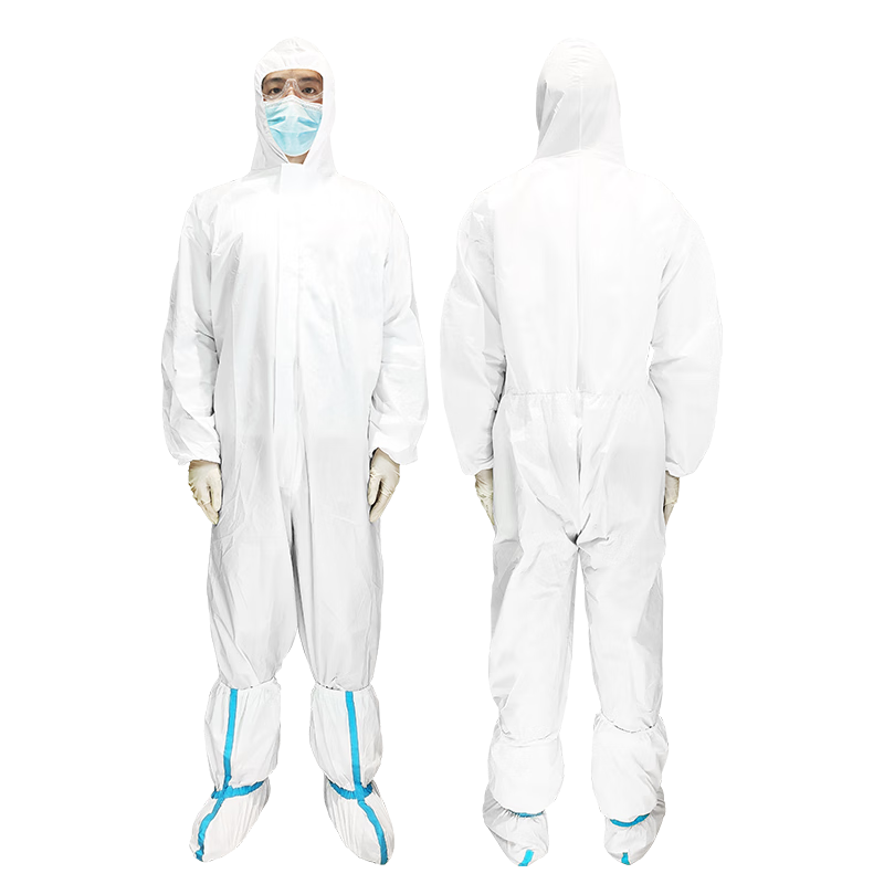 藏百年医用一次性隔离衣连体全身式连帽衣防护隔离服工业防水防尘服均码