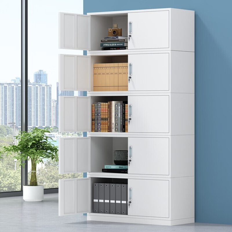 漾翮五节文件柜办公室财务资料柜凭证柜储物柜分体五节柜档案铁皮柜