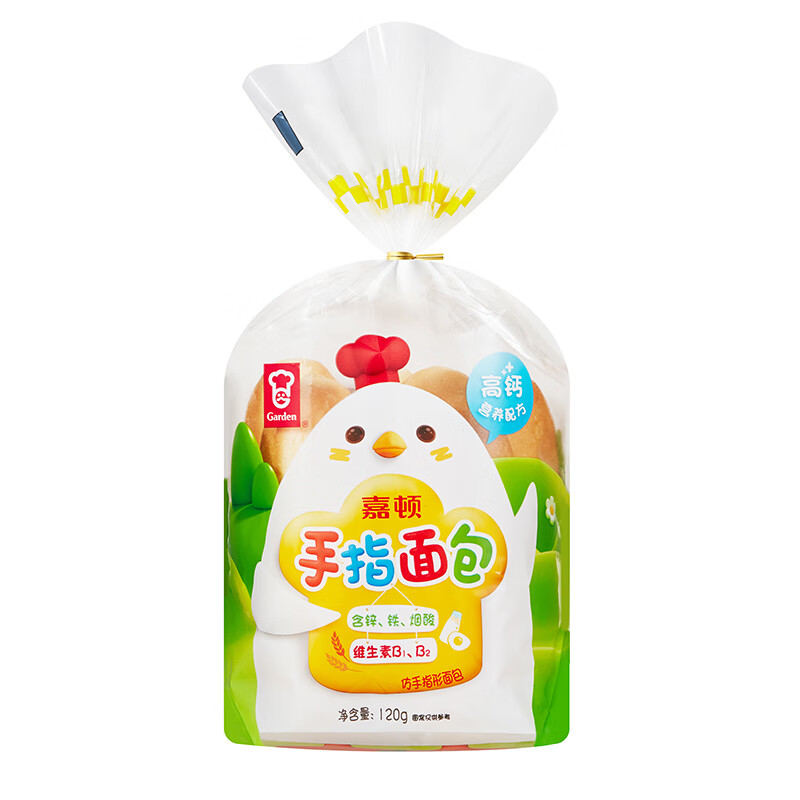 嘉顿garden手指包面包新鲜早餐短保面包面包代餐包食品120g*2/袋 120g