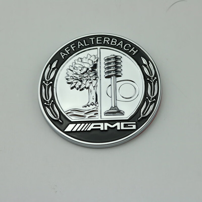 酷圣茂适用奔驰新a级c级a35l c63s 改装车标c柱amg苹果树车身侧标装饰