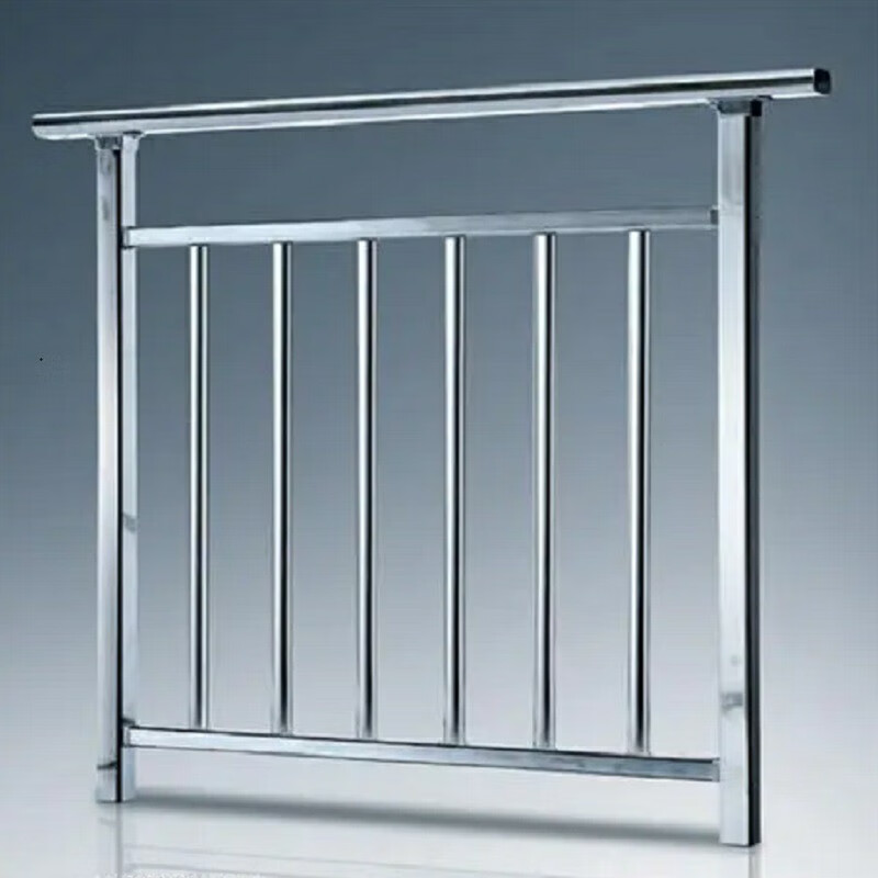 灵龙八方可定制不锈钢阳台护栏露台扶手304围栏 阳台护栏80*100cm/100