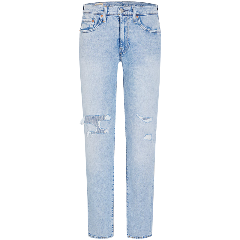 Levi’s【商場同款】李維斯512破洞男士牛仔褲帥氣百搭 淺藍色 34 (32)