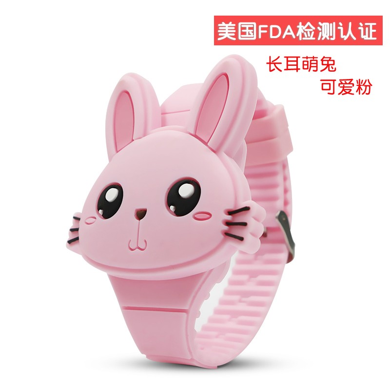 乐心（HIIN）儿童手表男中小学生电子表女孩玩具表幼儿园宝宝可爱卡通发光手表 长耳萌兔可爱粉属于什么档次？