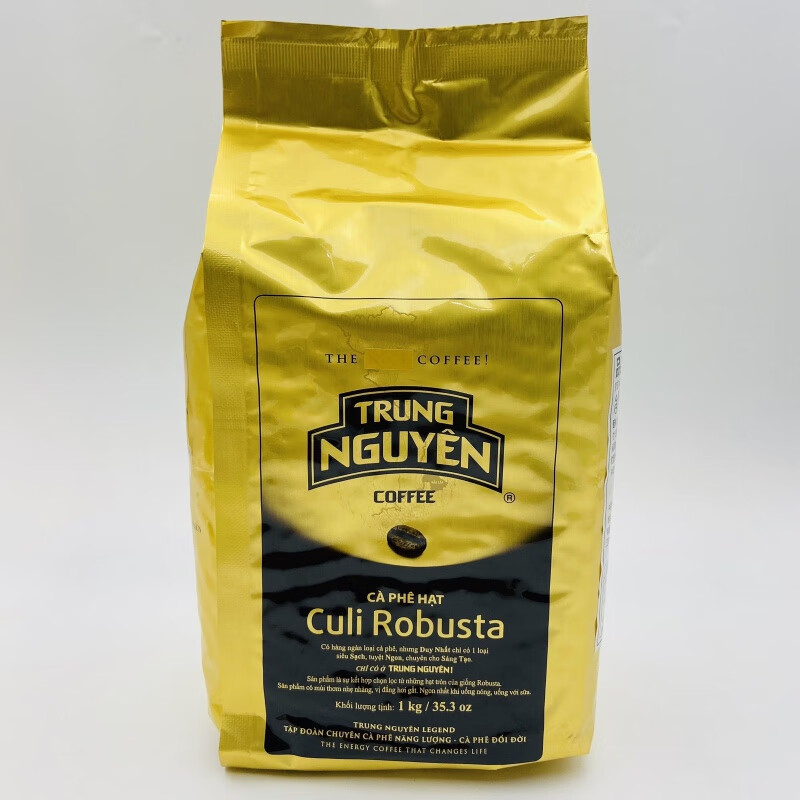 shxi越南咖啡豆深焙1000克1袋中原g7咖啡豆奶油香1号 culirobusta 豆*