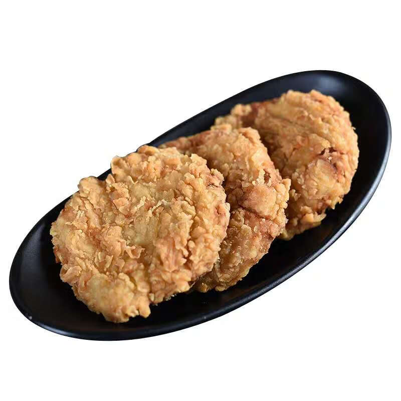 鲜有志劲脆鸡排堡裹粉半成品汉堡肉12片75克一片早餐饼