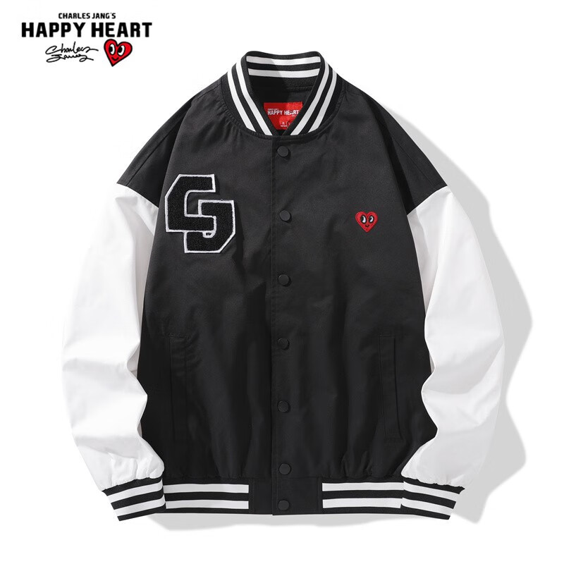 查尔斯桃心查尔斯桃心  棒球服 72136004T黑色 M