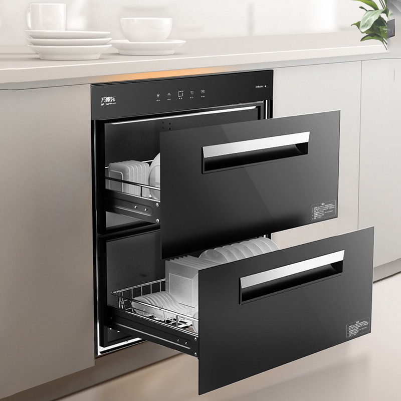 万家乐消毒柜100L家用嵌入式 小型消毒柜 碗柜碗筷餐具消毒 臭氧+紫外线 食具消毒柜YQD100-Q1C