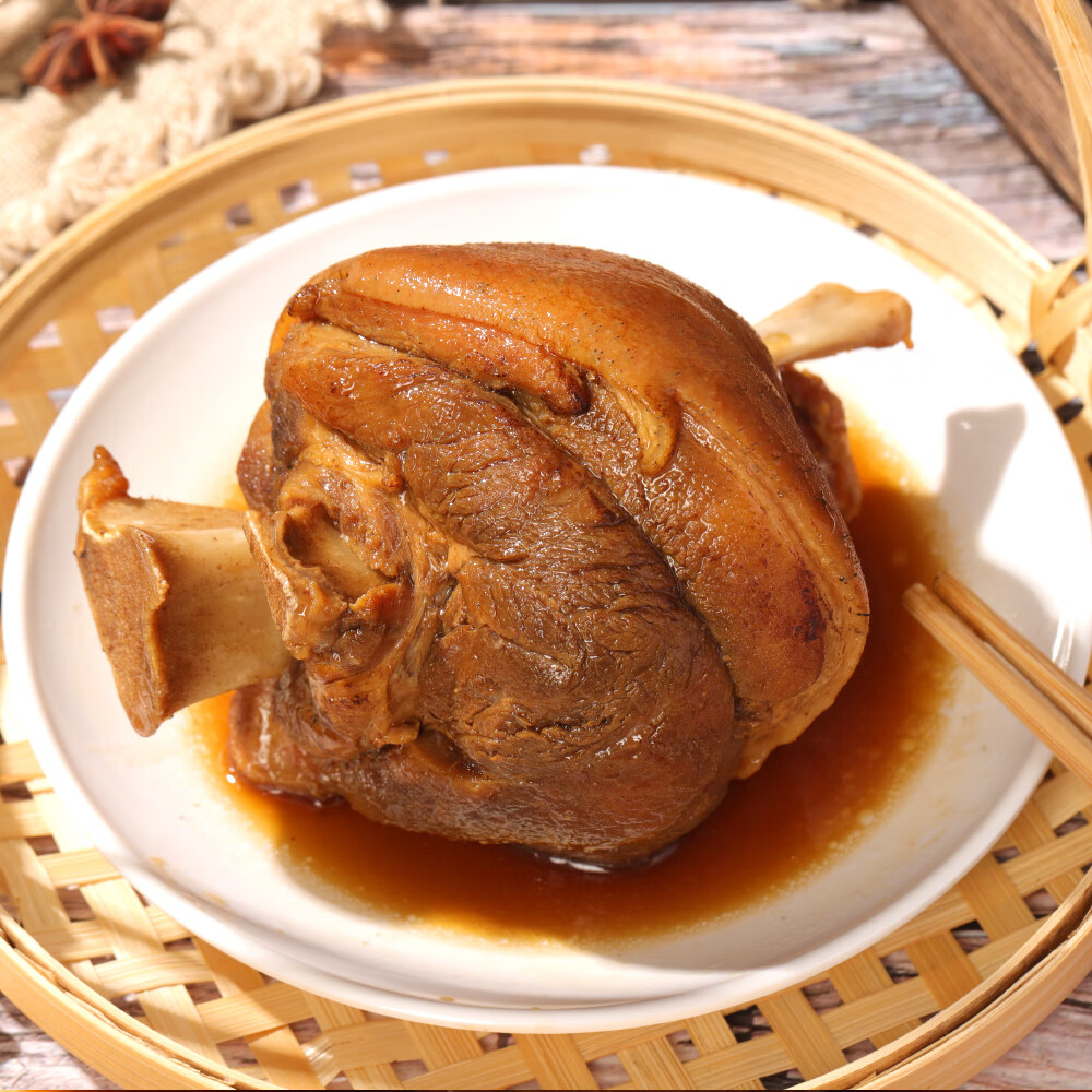 匠丫鲜生猪肉猪肘子600g/袋熟食开袋即食下酒菜卤肉猪蹄膀酒宴熟菜 潮卤猪肘 600g