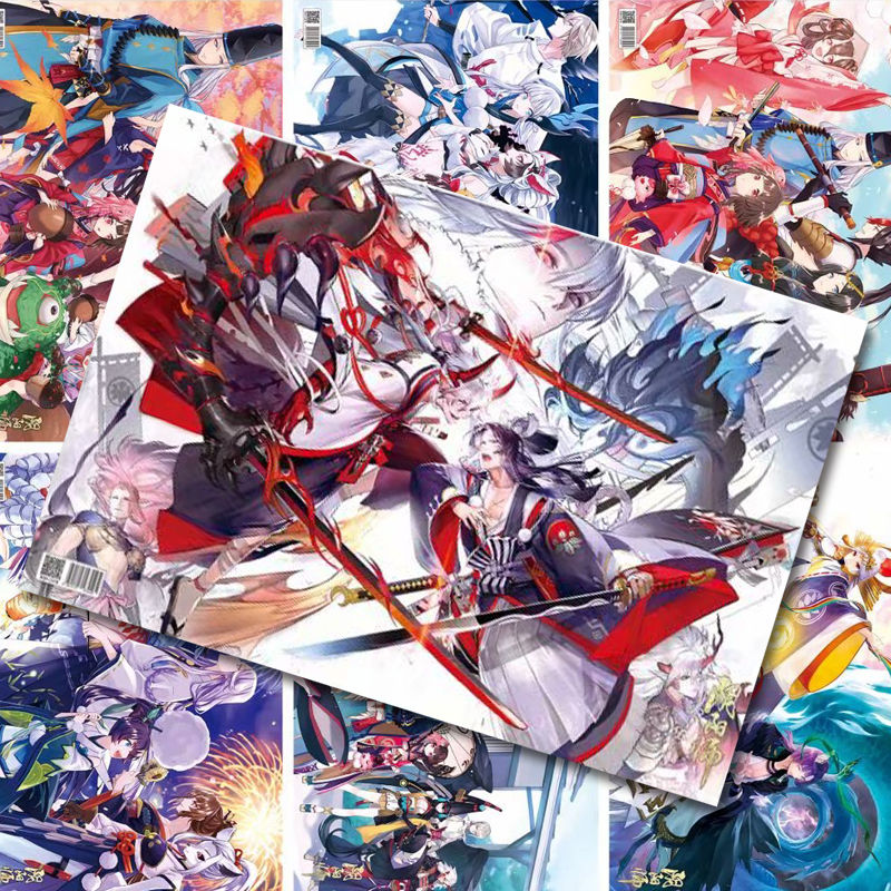 贝木惠(beimuhui)阴阳师周边海报挂画缘结神不知火 高清超大宿舍卧室