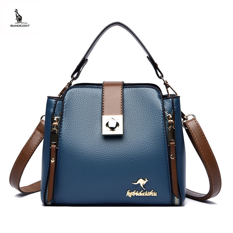 袋鼠(kangaroo)轻奢品牌包包女新款潮感休闲百搭单肩包多层大容量斜跨