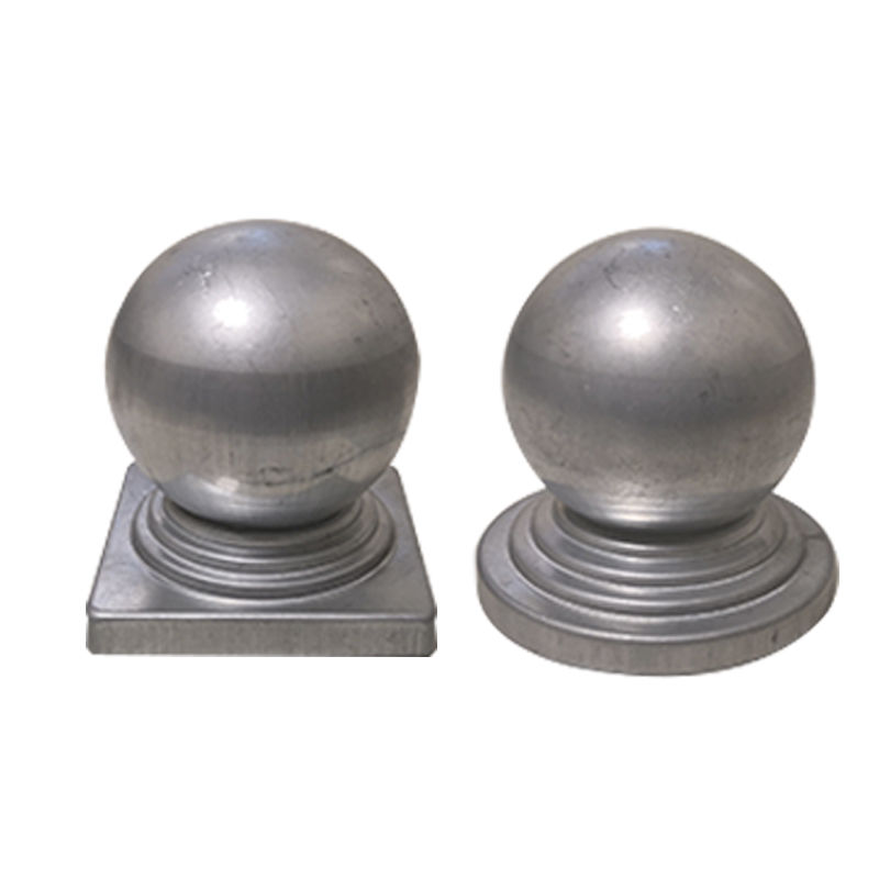 定制适用铁艺镀锌铁皮冲压柱头护栏柱帽堵头方管圆管柱帽装饰圆球护栏