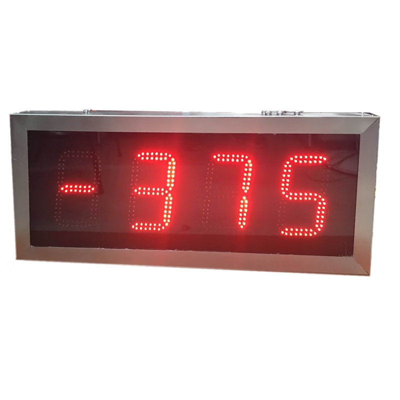 定制LED大屏幕数码管显示仪表钢厂数字显示屏温度电子看板湿度压力 800*320*90 半户外