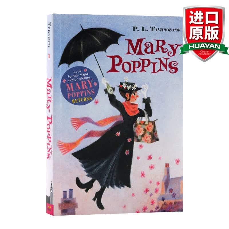 Mary Poppins 英文原版 欢乐满人间 随风而来的玛丽波平斯阿姨 英文版 进口英语原版书籍