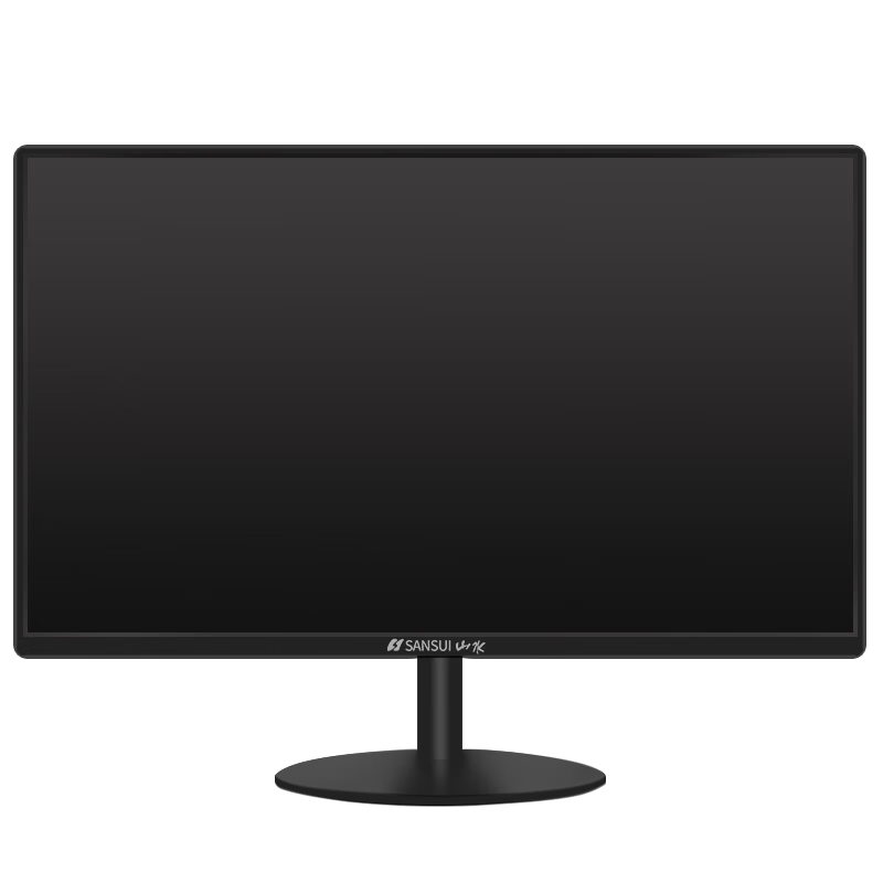 山水（SANSUI）显示器24电脑显示器2K高清护眼20便携144HZ刷新办公电竞家用监控显示屏 【20英寸 HDMI+VGA 75HZ】直面 黑色