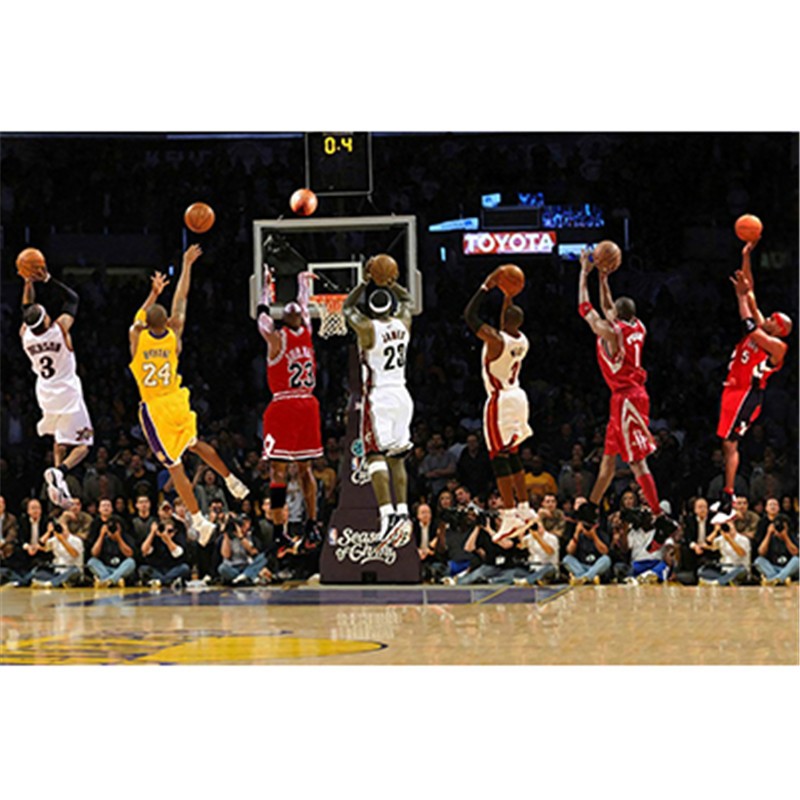 nba科b海报墙贴黑曼巴篮球明星kobe学生宿舍卧室贴画大自粘 01 40x60