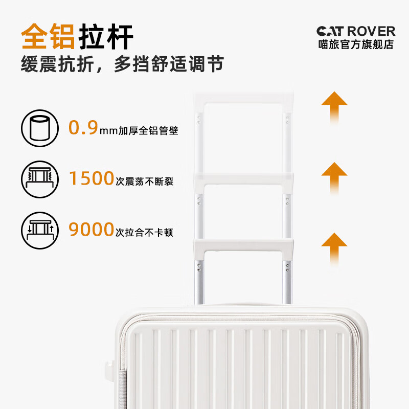 喵旅20寸大容量侧开盖行李箱登机密码箱商务出差旅行箱耐用轻便 26802 薰衣草紫【1比9大深仓+扩容20%】 28英寸 托运箱【扩容后约30英寸】