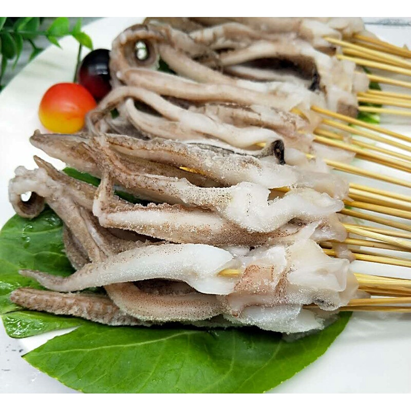 阳帆小鱿鱼须串铁板鱿鱼小串中街手把串油炸串小吃肉串涮锅串烧烤食材