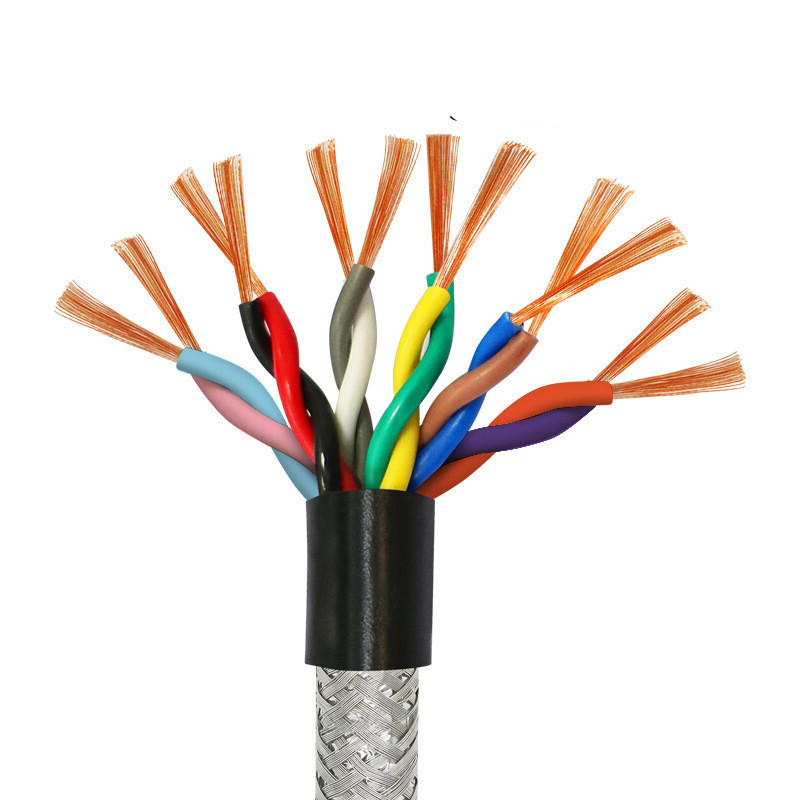 郑网双绞屏蔽线国标rvvsp信号屏蔽线12/14/16/20芯*0.3/0.