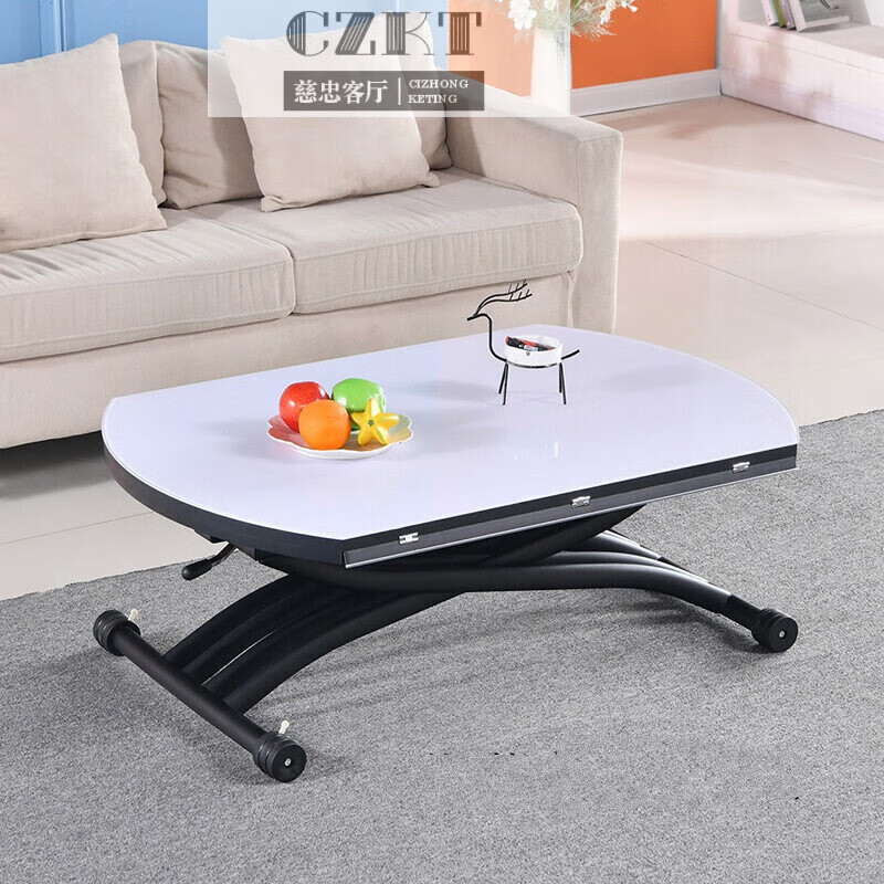 mef品质家具升降茶几餐桌两用茶几餐桌二合一茶几餐桌两用意式多功能