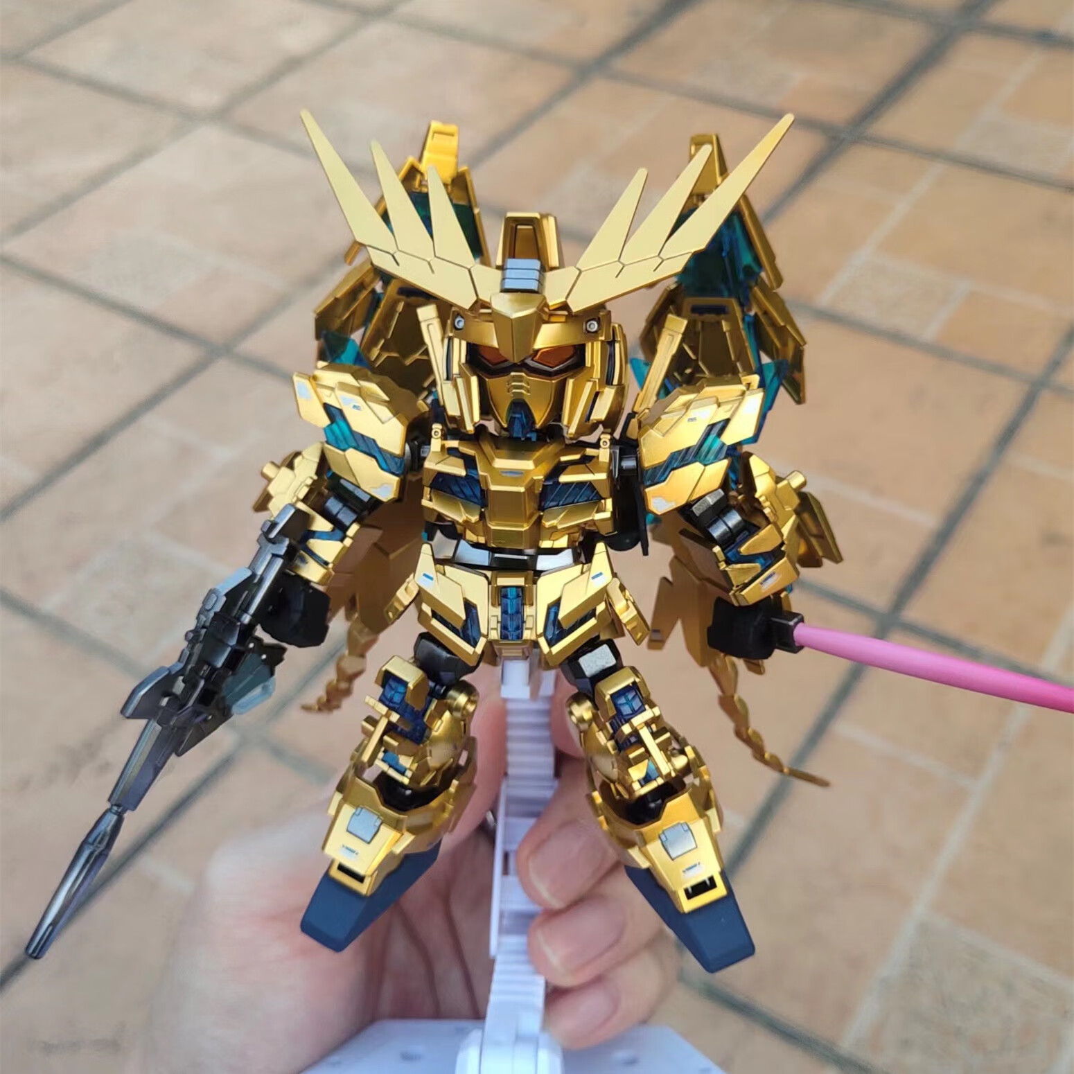 微凡嘉新年礼物菲尼克斯高达启越q版独角兽达爆甲拼装bb战士 394