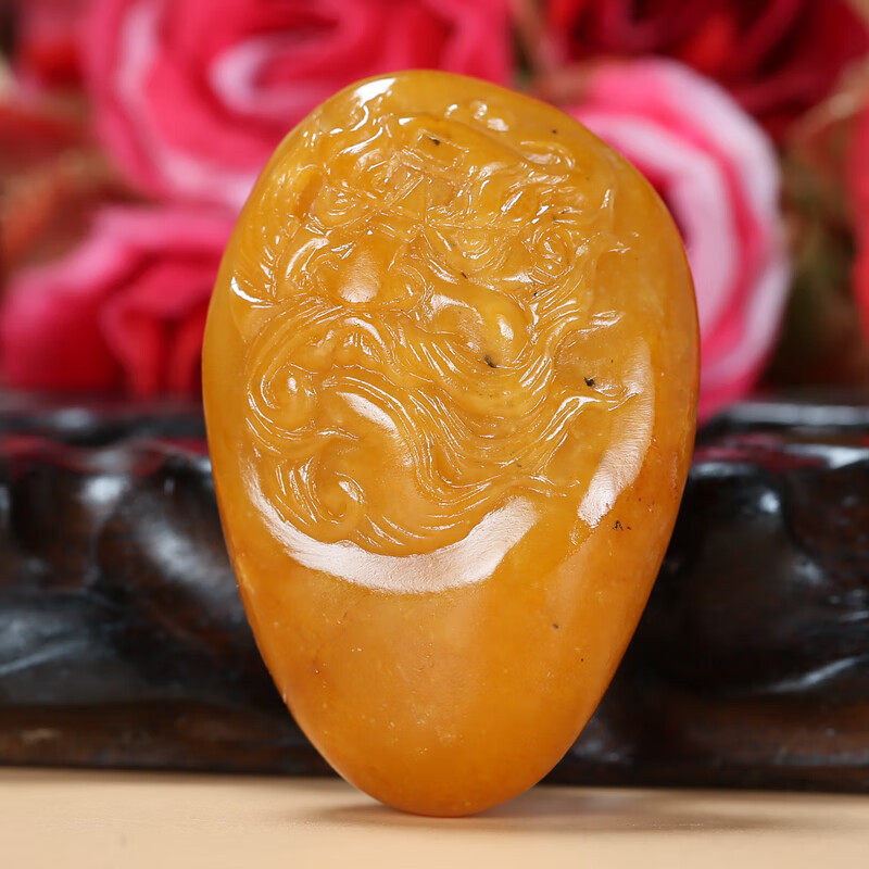 皇贵人珠宝严选玉雕大师万子涵 和田玉黄沁钟馗天官赐福吊坠51.16克