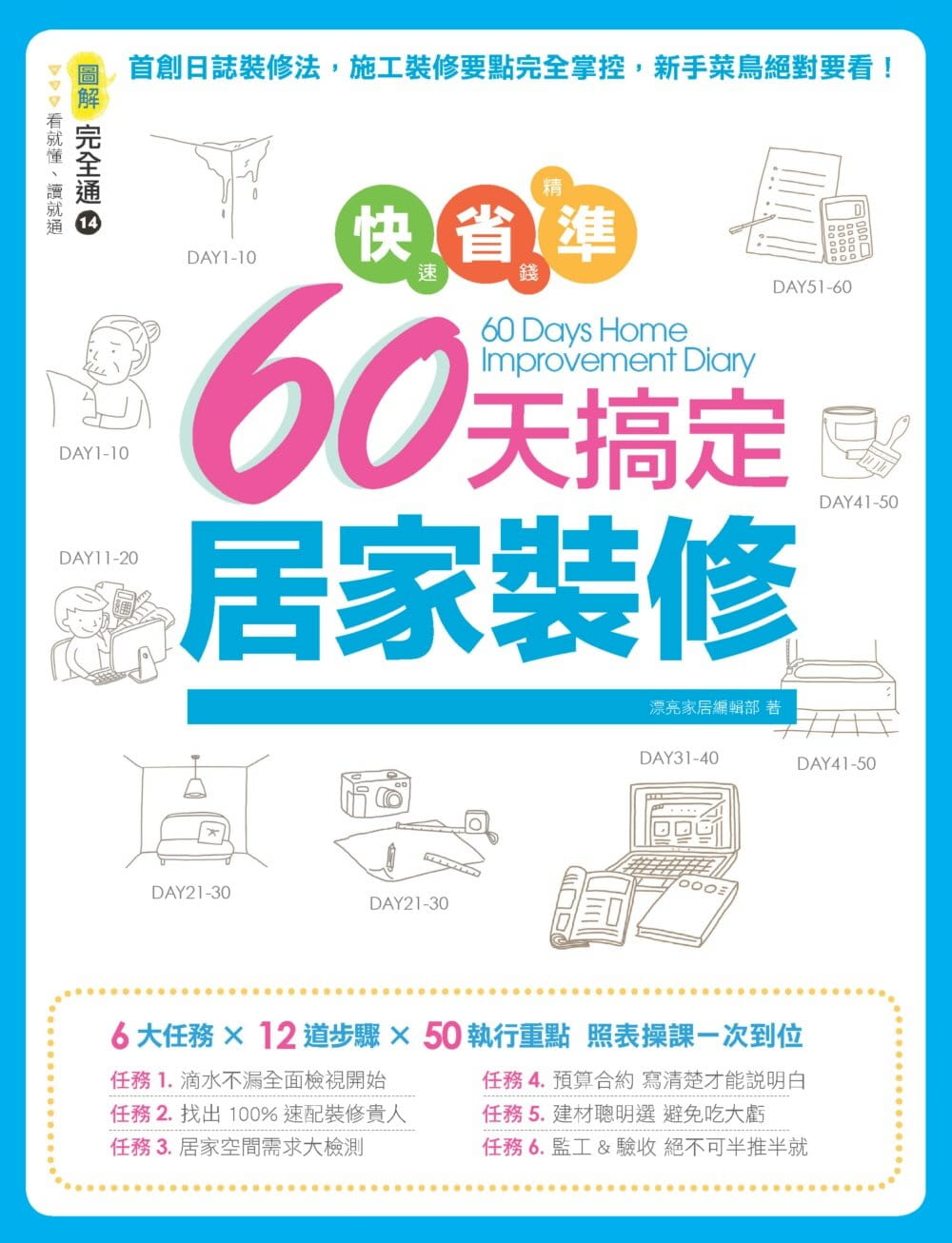 预售 漂亮家居编辑部 快速、省钱、精准！60天搞定居家装修 麦浩斯
