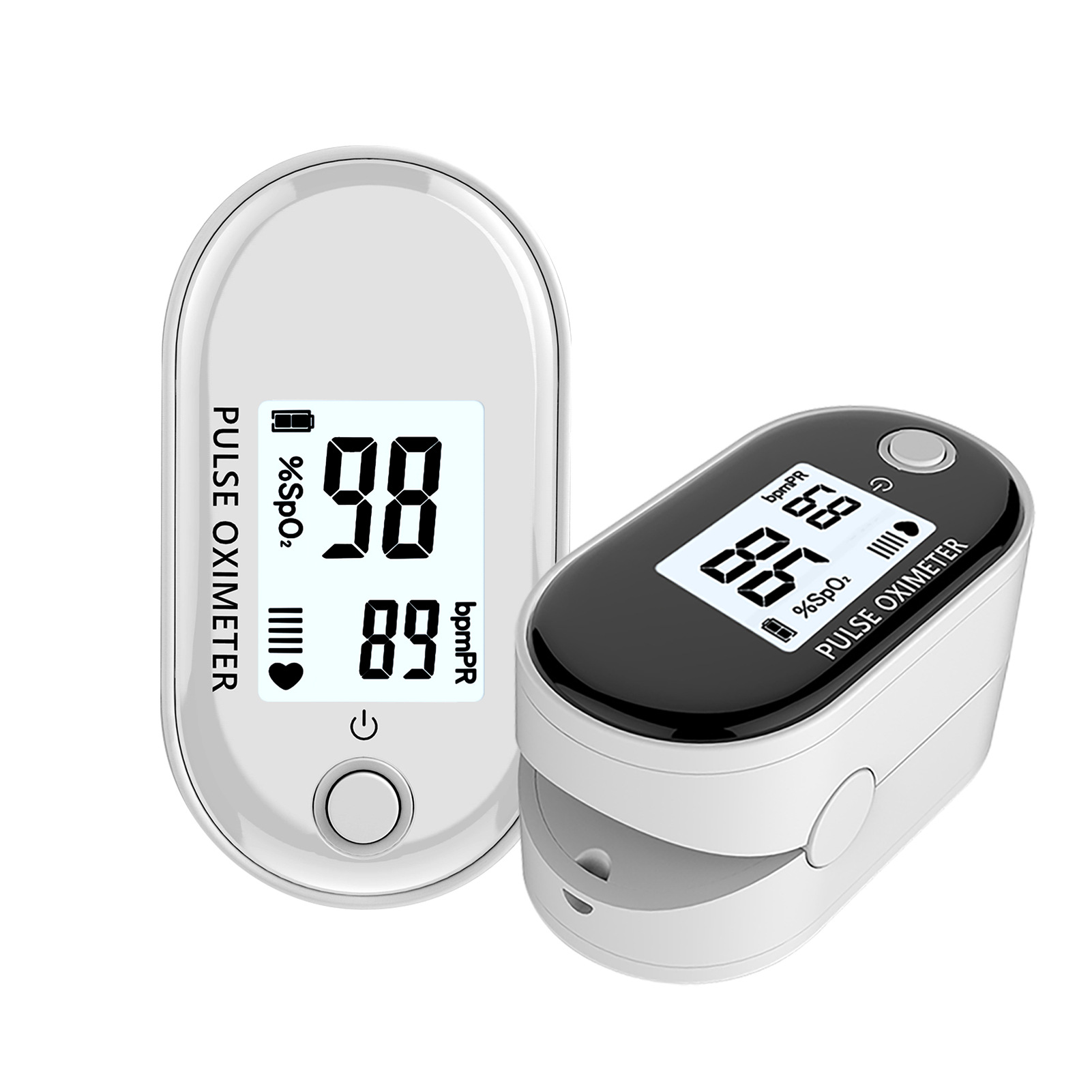 血氧仪指夹式血氧饱和度监测仪心率监测仪血氧夹测血氧心跳脉率脉 lcd