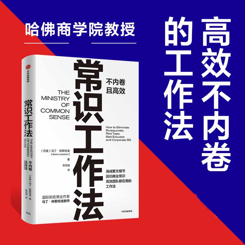 常识工作法 不内卷且高效 痛点作者 马丁·林斯特龙 著 新书