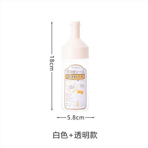 SP SAUCE日本挤酱瓶塑料透明挤压瓶番茄酱蜂蜜奶油沙拉酱挤压瓶调料瓶油壶 白色+透明款