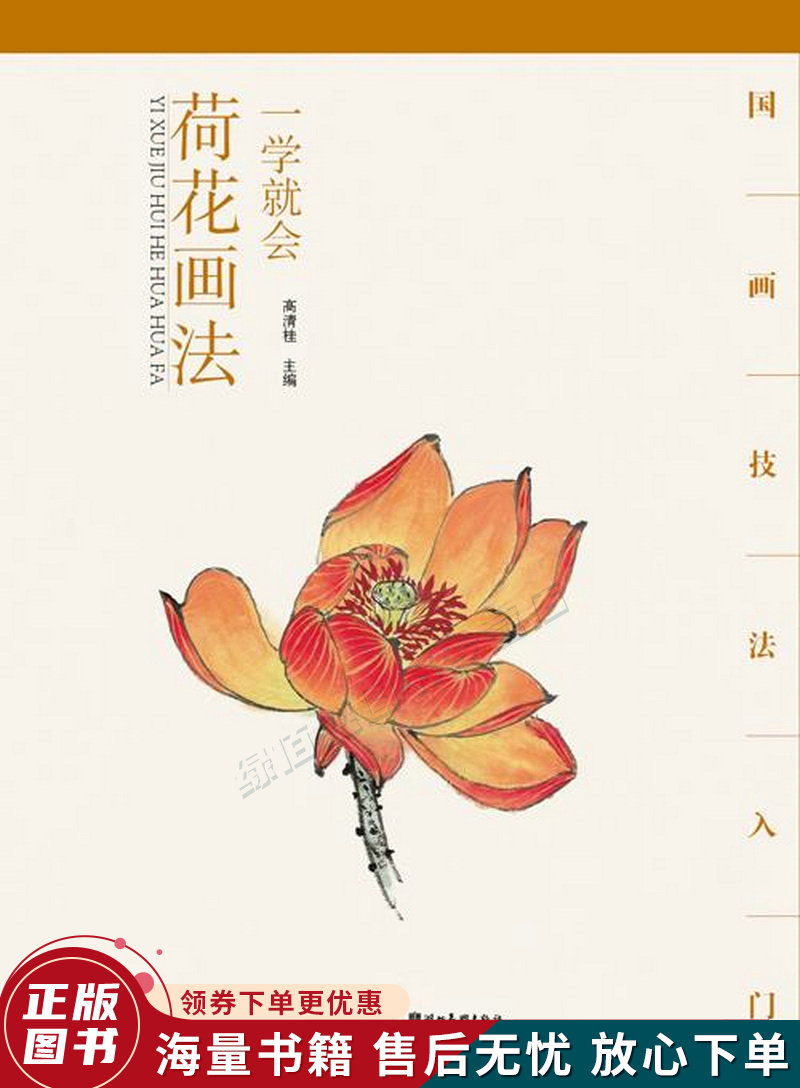 一学就会荷花画法