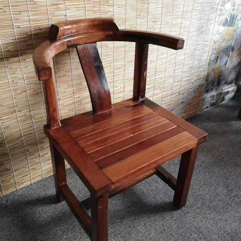 古典船木实木主人椅老板椅主人椅靠背椅实木椅茶桌椅小圈椅茶台客椅