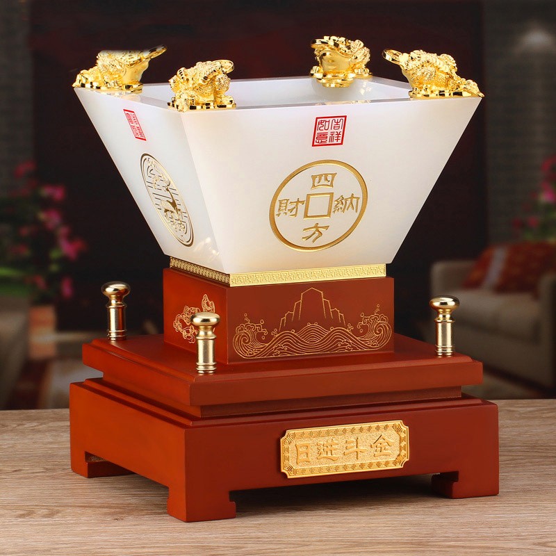 进斗金开业摆件送朋友开业乔迁礼品办公室桌面摆设送店铺公司企业礼物