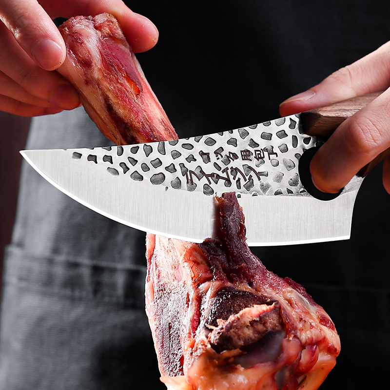 来木井剔骨分割刀 屠宰刀牛排刀手工锻打牛扒刀厨师专用切牛肉刀 手工