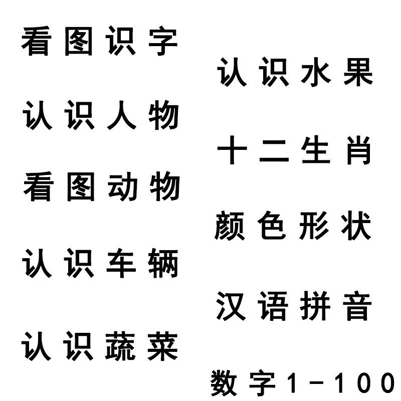 DF+WD自学佳优选  1-100数字挂图无声儿童汉语拼音字母表墙贴宝宝识字早教贴图0-3岁 10张(启蒙套餐)