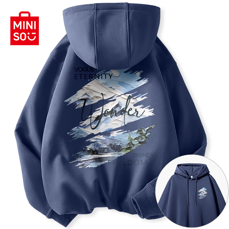 ���ڲ�����������Ʒ��MINISO��oversize��ʽ������ñ����������������ճ����д���ins����ñ�� ��ɫ(ѩɽɭ���ر�_ѩɽɭ�ֱ���) M 170 (30����������ȫ����)