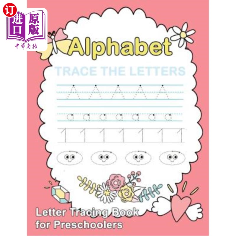 海外直订letter tracing book for preschoolers: trace letters of