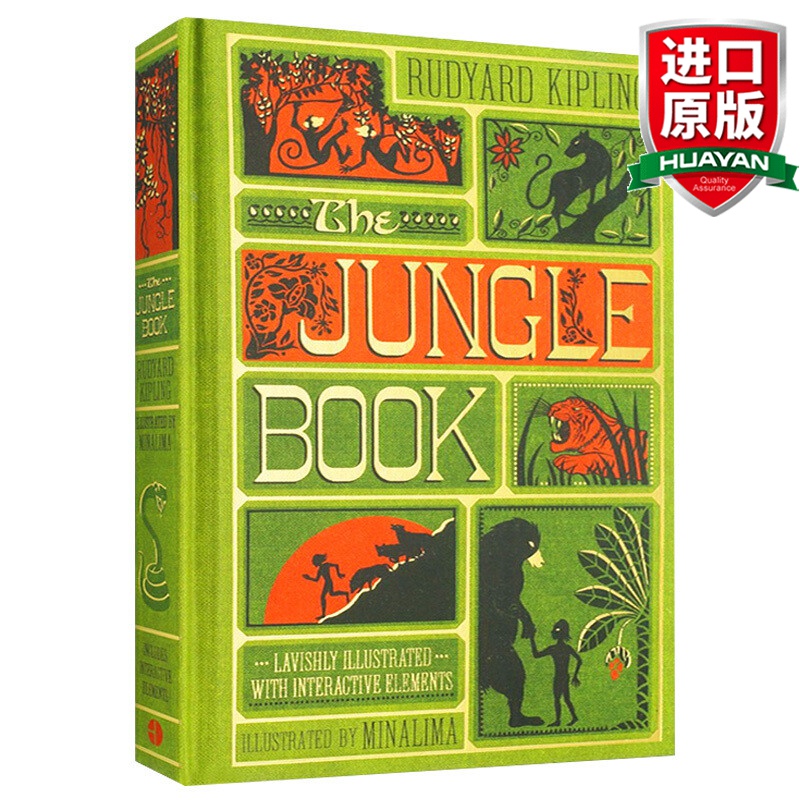 森林王子 英文原版绘本 The Jungle Book 奇幻森林 3D 手工立体书 丛林探险精美插图 英文版儿童英语启蒙 进口神奇趣味童话故事书 精装怎么样,好用不?