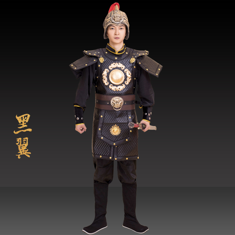 哲汉盔甲古装将军古代铠甲儿童古代将可穿赵子龙古装将演出服真人铠甲